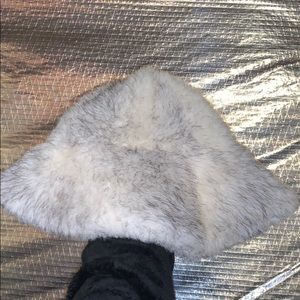 Vintage Faux Fur Bucket Hat